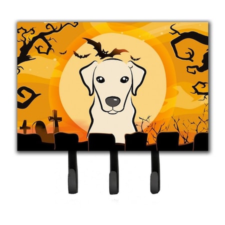 Jensendistributionservices Halloween Yellow Labrador Leash & Key Holder MI1718559